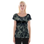 Camouflage, Pattern, Abstract, Background, Texture, Army Cap Sleeve Top