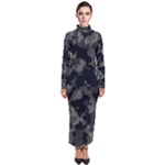 Camouflage, Pattern, Abstract, Background, Texture, Army Turtleneck Maxi Dress