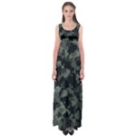 Camouflage, Pattern, Abstract, Background, Texture, Army Empire Waist Maxi Dress