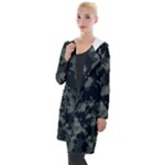 Camouflage, Pattern, Abstract, Background, Texture, Army Hooded Pocket Cardigan
