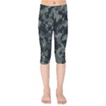 Camouflage, Pattern, Abstract, Background, Texture, Army Kids  Capri Leggings 