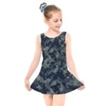 Camouflage, Pattern, Abstract, Background, Texture, Army Kids  Skater Dress Swimsuit