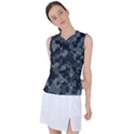 Camouflage, Pattern, Abstract, Background, Texture, Army Women s Sleeveless Sports Top