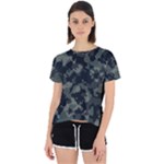 Camouflage, Pattern, Abstract, Background, Texture, Army Open Back Sport T-Shirt
