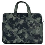 Camouflage, Pattern, Abstract, Background, Texture, Army MacBook Pro 15  Double Pocket Laptop Bag 