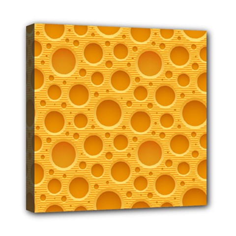 Cheese Texture Food Textures Mini Canvas 8  x 8  (Stretched) from UrbanLoad.com