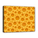 Cheese Texture Food Textures Canvas 14  x 11  (Stretched)