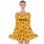 Cheese Texture Food Textures Long Sleeve Skater Dress
