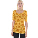 Cheese Texture Food Textures Wide Neckline T-Shirt