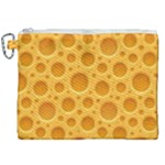 Cheese Texture Food Textures Canvas Cosmetic Bag (XXL)