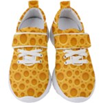 Cheese Texture Food Textures Kids  Velcro Strap Shoes