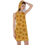 Cheese Texture Food Textures Racer Back Hoodie Dress