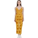 Cheese Texture Food Textures V-Neck Camisole Jumpsuit