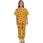 Cheese Texture Food Textures Kids  T-Shirt and Pants Sports Set