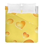 Cheese Texture, Macro, Food Textures, Slices Of Cheese Duvet Cover Double Side (Full/ Double Size)