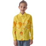 Cheese Texture, Macro, Food Textures, Slices Of Cheese Kids  Long Sleeve Shirt