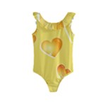 Cheese Texture, Macro, Food Textures, Slices Of Cheese Kids  Frill Swimsuit