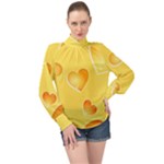 Cheese Texture, Macro, Food Textures, Slices Of Cheese High Neck Long Sleeve Chiffon Top