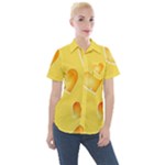 Cheese Texture, Macro, Food Textures, Slices Of Cheese Women s Short Sleeve Pocket Shirt