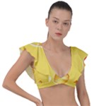 Cheese Texture, Macro, Food Textures, Slices Of Cheese Plunge Frill Sleeve Bikini Top