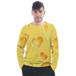 Cheese Texture, Macro, Food Textures, Slices Of Cheese Men s Long Sleeve Raglan T-Shirt