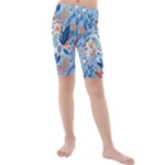 Berries Foliage Seasons Branches Seamless Background Nature Kids  Mid Length Swim Shorts