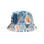 Berries Foliage Seasons Branches Seamless Background Nature Bucket Hat (Kids)