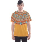 Mandala orange Men s Sport Mesh T-Shirt