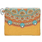 Mandala orange Canvas Cosmetic Bag (XXL)
