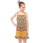 Mandala orange Kids  Overall Dress