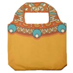 Mandala orange Premium Foldable Grocery Recycle Bag