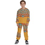 Mandala orange Kids  Sweatshirt set