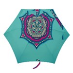 Mandala blue Mini Folding Umbrellas