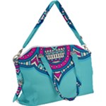 Mandala blue Canvas Crossbody Bag