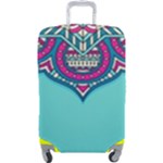 Mandala blue Luggage Cover (Large)