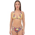 Mandala sun Double Strap Halter Bikini Set