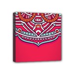 Mandala red Mini Canvas 4  x 4  (Stretched)