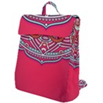 Mandala red Flap Top Backpack