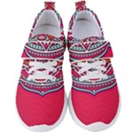 Mandala red Women s Velcro Strap Shoes
