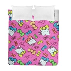 Hello Kitty, Cute, Pattern Duvet Cover Double Side (Full/ Double Size) from UrbanLoad.com