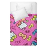 Hello Kitty, Cute, Pattern Duvet Cover Double Side (Single Size)