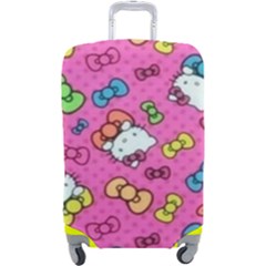 Hello Kitty, Cute, Pattern Luggage Cover (Large) from UrbanLoad.com