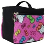Hello Kitty, Cute, Pattern Make Up Travel Bag (Big)