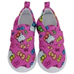Hello Kitty, Cute, Pattern Kids  Velcro No Lace Shoes