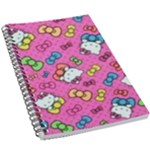 Hello Kitty, Cute, Pattern 5.5  x 8.5  Notebook