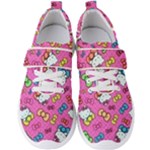 Hello Kitty, Cute, Pattern Men s Velcro Strap Shoes