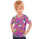 Hello Kitty, Cute, Pattern Kids  Sports T-Shirt