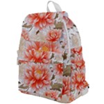 Flowers Plants Sample Design Rose Garden Flower Decoration Love Romance Bouquet Top Flap Backpack