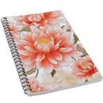 Flowers Plants Sample Design Rose Garden Flower Decoration Love Romance Bouquet 5.5  x 8.5  Notebook