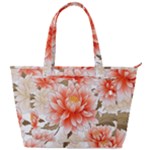 Flowers Plants Sample Design Rose Garden Flower Decoration Love Romance Bouquet Back Pocket Shoulder Bag 